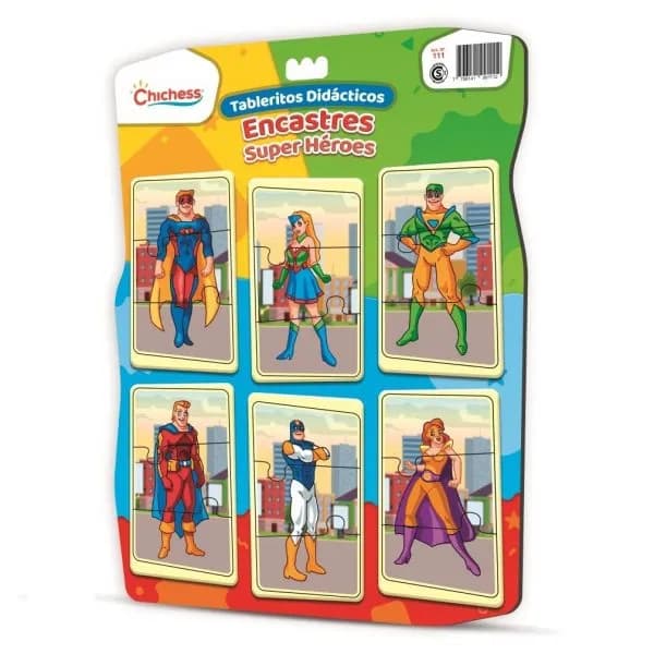 Encastres Didácticos – Super Héroes