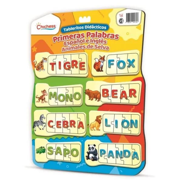 Primeras Palabras (Español E Inglés) – Animales De Selva