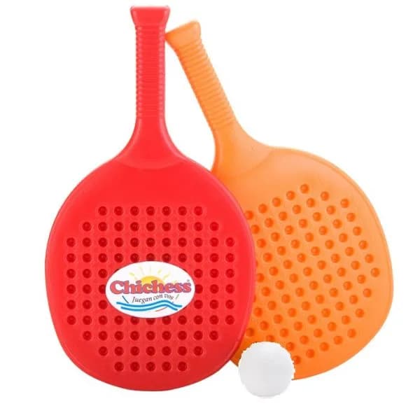 Paletas De Paddle X 2 Unidades Con Pelotita Plastica