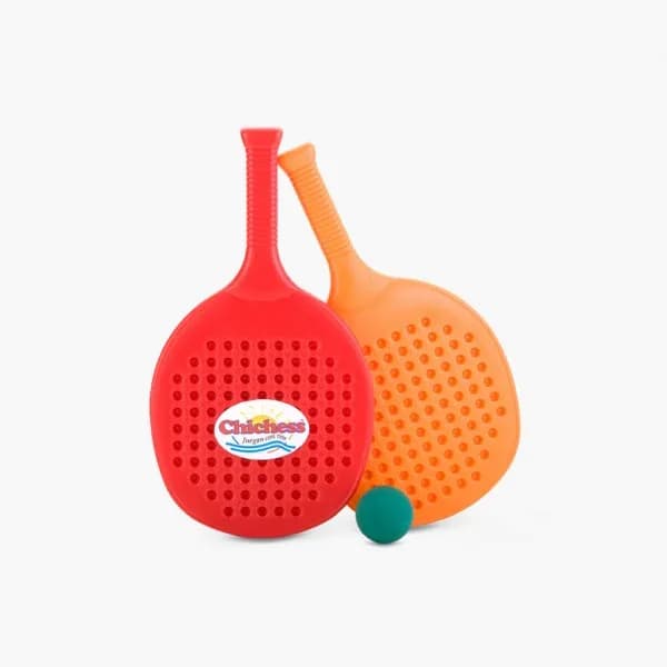 Juego De Paletas De Paddle (X2) • Pelota De Goma
